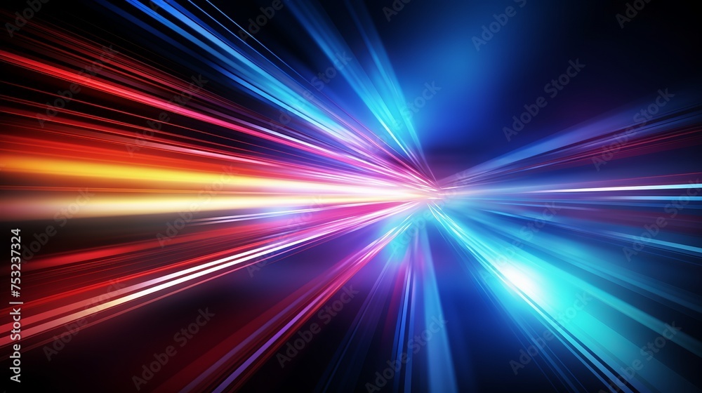 Illustration showing colorful light trails with a long exposure motion blur effect. Illustration showing colorful light trails with a long exposure motion blur effect.