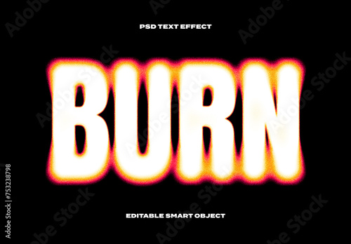 Burn Blur Text Effect