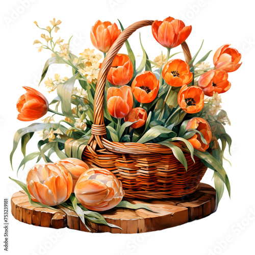 bouquet of tulips #753239181