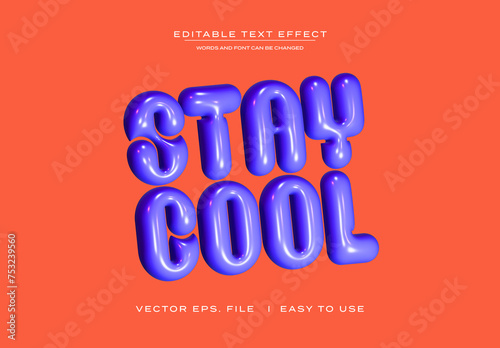 3d Inflated Text Effect