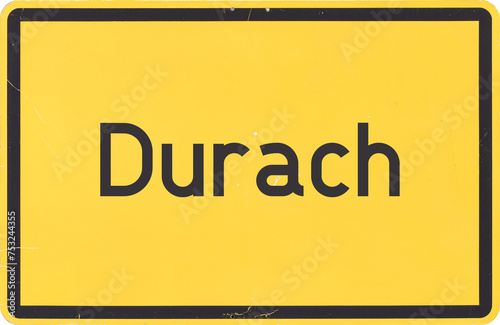 Ortsschild Durach