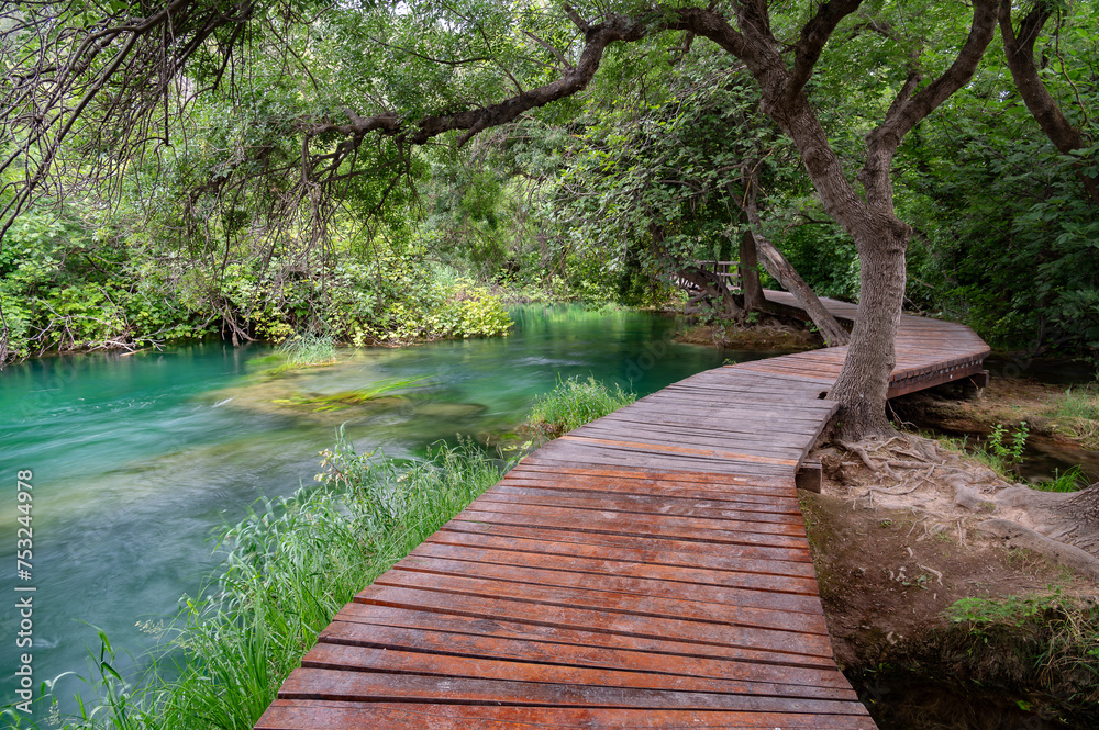 Trail in Krka National Park Trail in Krka National Park
