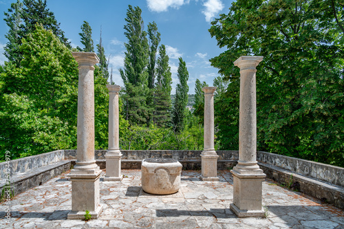Columns in Visovac Island photo