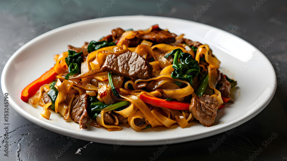 Savory beef stir-fry with vegetables on plate