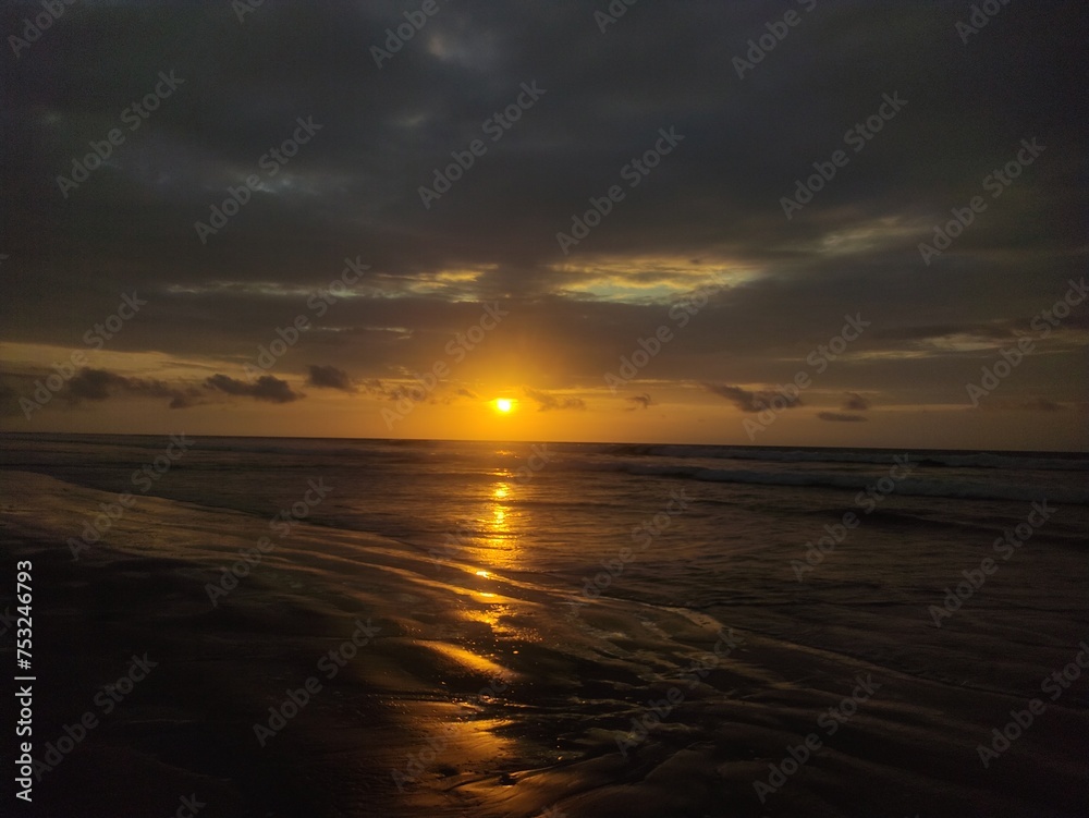 sunset at the beach