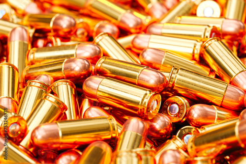 Abundant Assortment of Shimmering Golden Ammunition Casings