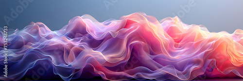 Abstract Background Image Illustration with Shadow, Colorful abstract background with blue pink and red swirls 