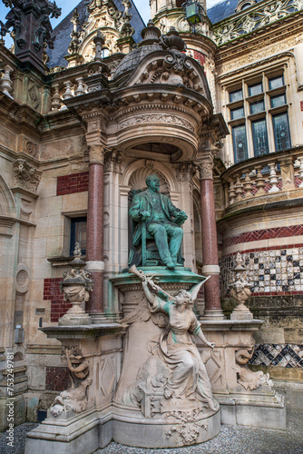 Exterior architecture of the Palais des Bénédictines in Fécamp, Normandy, France