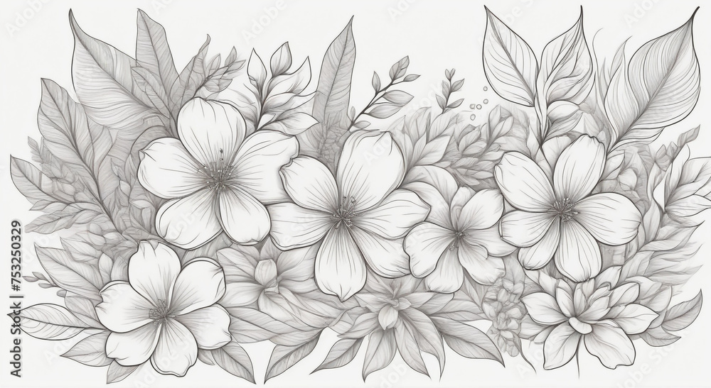 flowers on black flowers on black