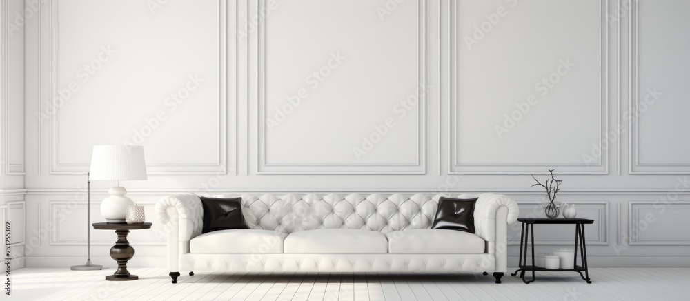White Room with Leather Couch