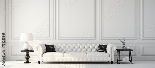 White Room with Leather Couch © LukaszDesign