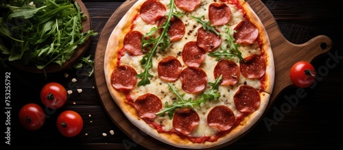 Delicious Pepperoni Pizza o...
