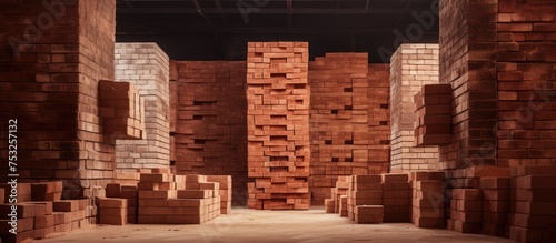Massive Heap of Red Bricks ...