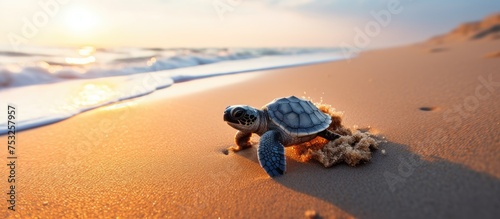 Adorable Tiny Tortoise Expl...