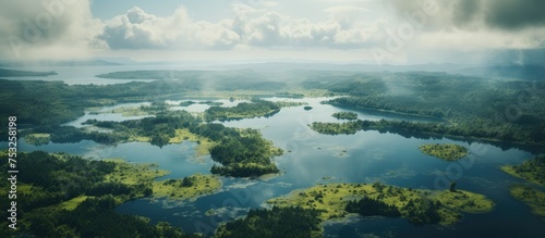 Tranquil Lake Oasis Surroun...