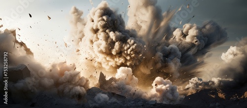 Dramatic Burst of Smoke and...