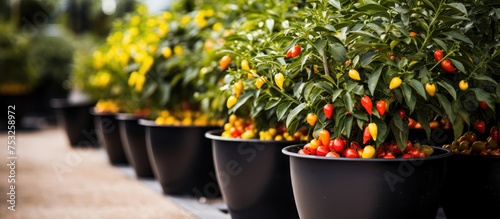 Vibrant Chili Peppers Array...