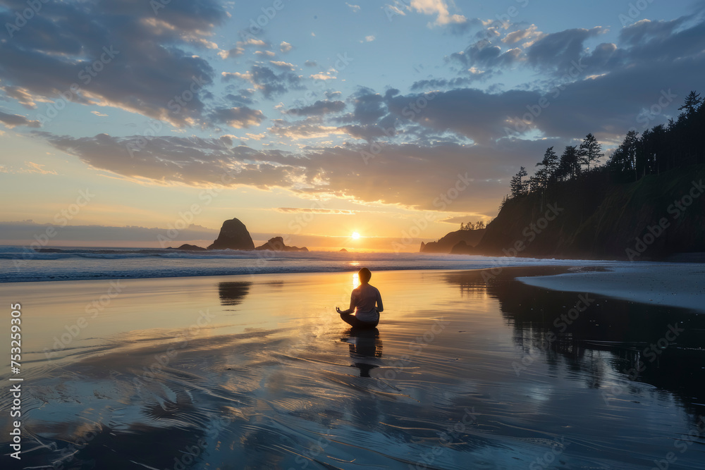 Sunset Yoga Solitude