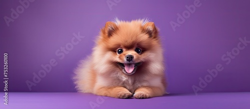 Cheerful Canine Pup with Pl...