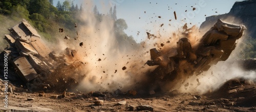 Debris of Demolished Buildi...