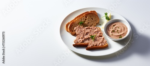 Delectable Sandwich Plate with Assorted Dips Ready for Enjoyment