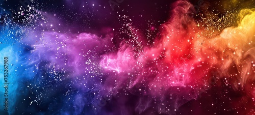 Colourful smoke background, art, magic explosion