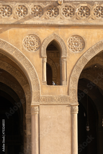 Decorative elements of Mosque of Ibn Tulun - one of the oldest Egypt mosques