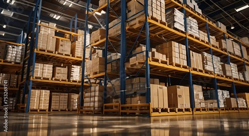 Warehouse Storage Solutions: Pallet and Box Stacking for Efficient Inventory Management photo