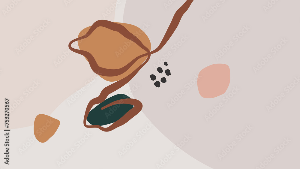 Beige Abstract Background In Minimal Trendy Style