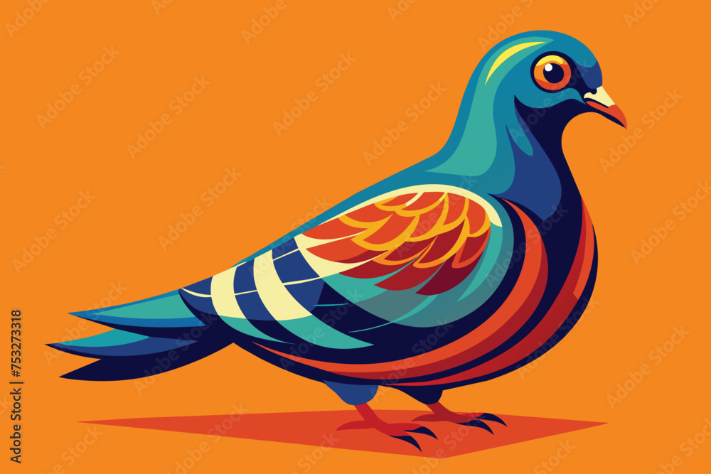 illustration of vector pigeon 