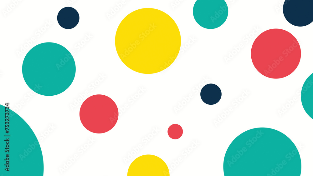 Seamless Multicolored Polka Dot Texture Background Seamless Multicolored Polka Dot Texture Background