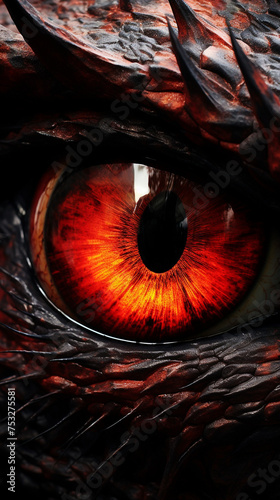 dragon eye close up, phone wallpaper сreated with Generative Ai