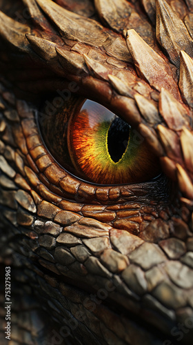 dragon eye close up, phone wallpaper сreated with Generative Ai