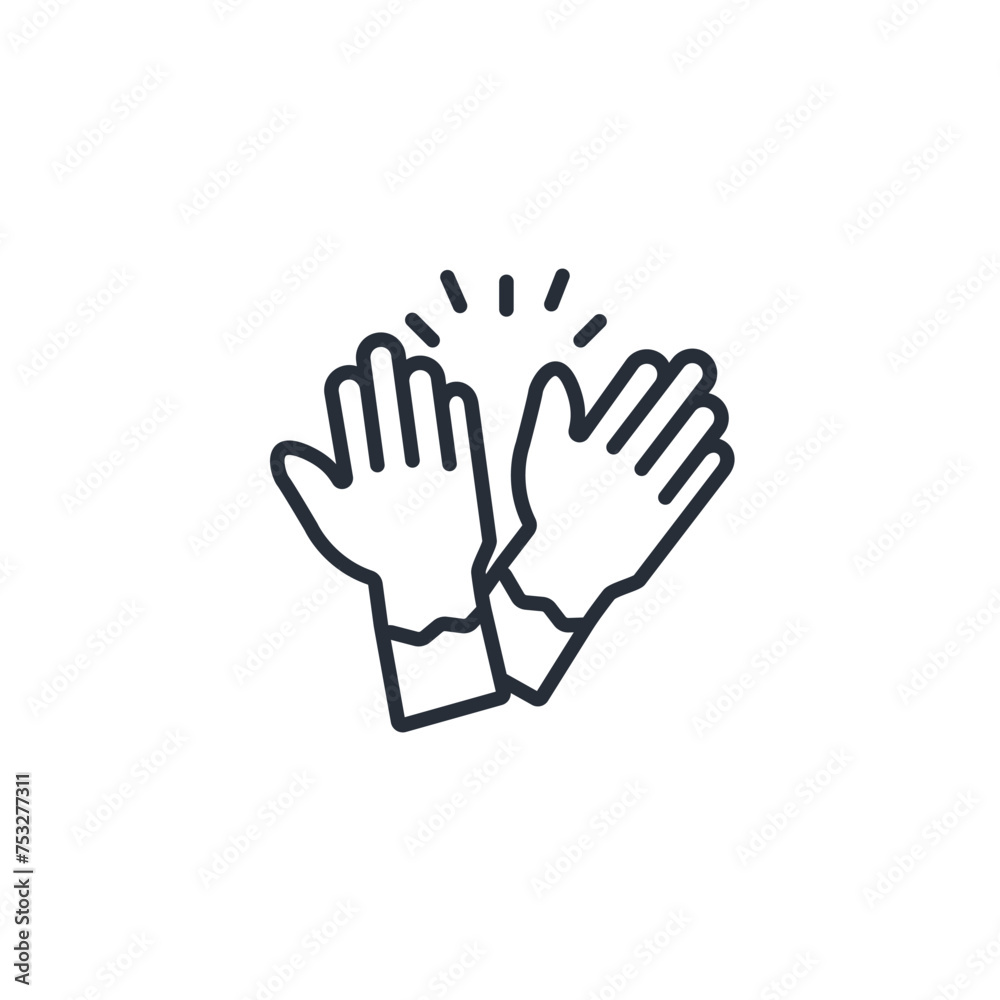 Hand icon. vector.Editable stroke.linear style sign for use web design,logo.Symbol illustration. Hand icon. vector.Editable stroke.linear style sign for use web design,logo.Symbol illustration.