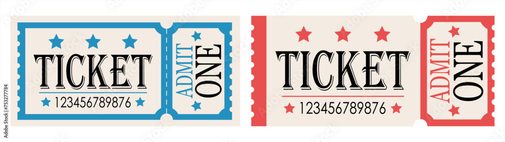 Fototapeta premium Ticket - stock vector.