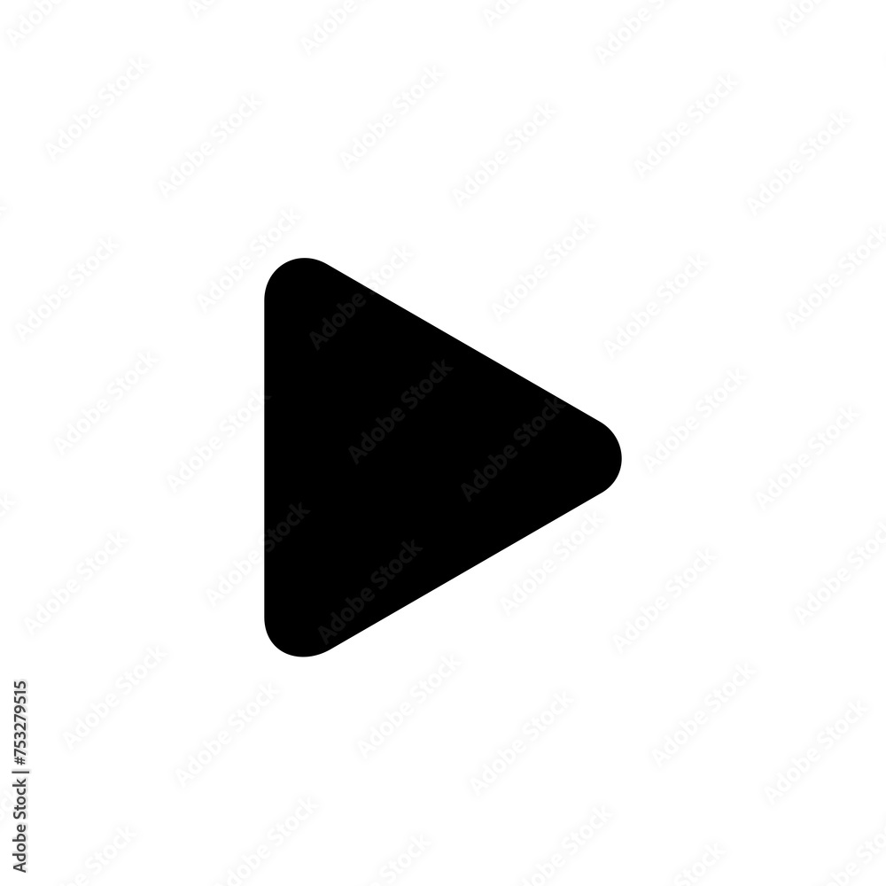 Play media button graphic icon symbol Play media button graphic icon symbol