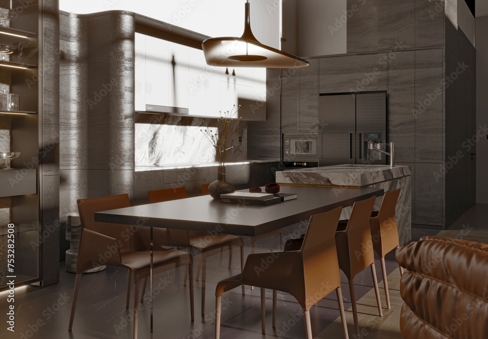 3d render of luxury home interior, living room 3d render of luxury home interior, living room