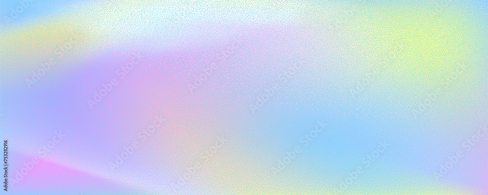 Abstract background featuring a holographic blur with a color gradient.Vector grain noise texture, and watercolor blend.Neon iridescent colors. Abstract background featuring a holographic blur with a color gradient.Vector grain noise texture, and watercolor blend.Neon iridescent colors.