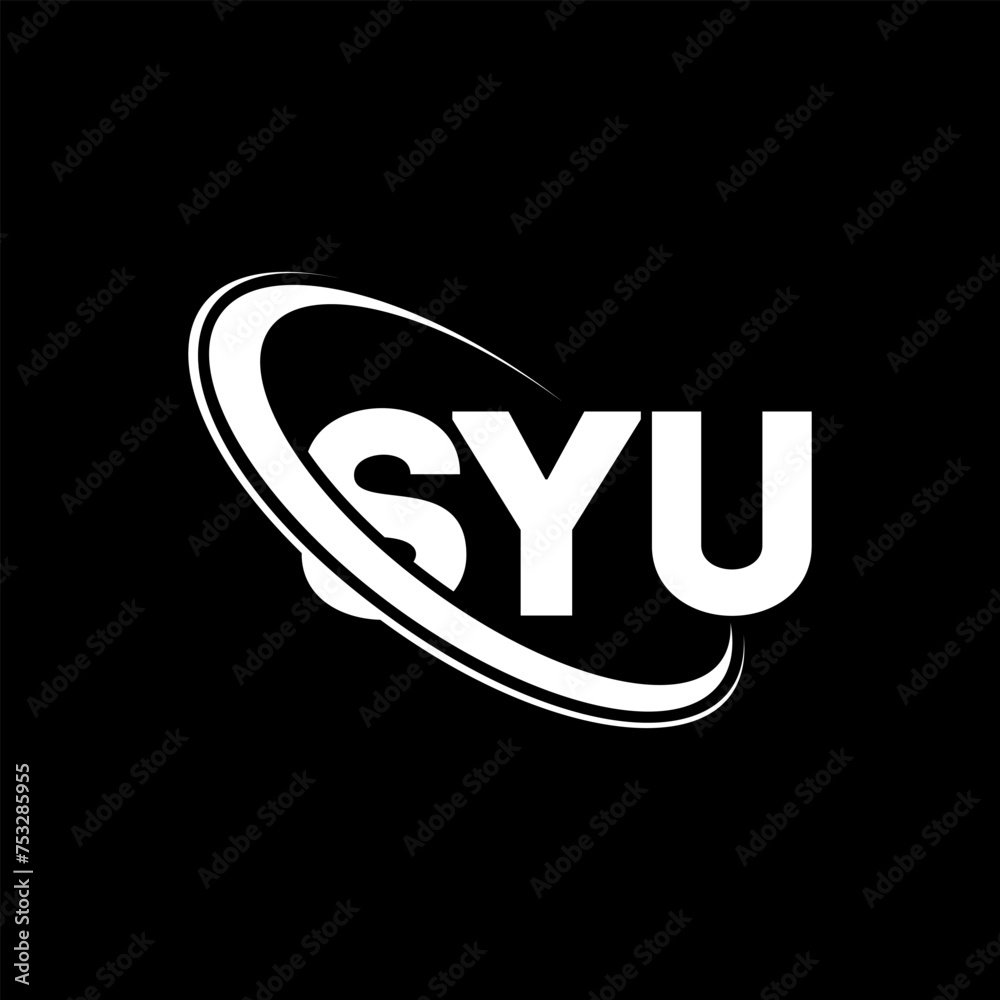 SYU logo. SYU letter. SYU letter logo design. Initials SYU logo linked with circle and uppercase monogram logo. SYU typography for technology, business and real estate brand. SYU logo. SYU letter. SYU letter logo design. Initials SYU logo linked with circle and uppercase monogram logo. SYU typography for technology, business and real estate brand.