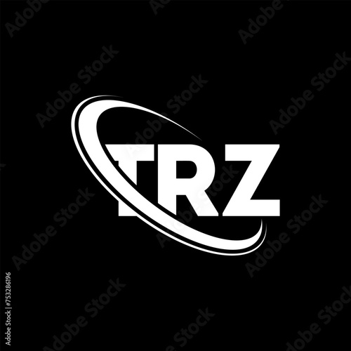 TRZ logo. TRZ letter. TRZ letter logo design. Initials TRZ logo linked with circle and uppercase monogram logo. TRZ typography for technology, business and real estate brand.
