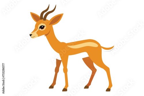 deer cartoon isolated with illustration