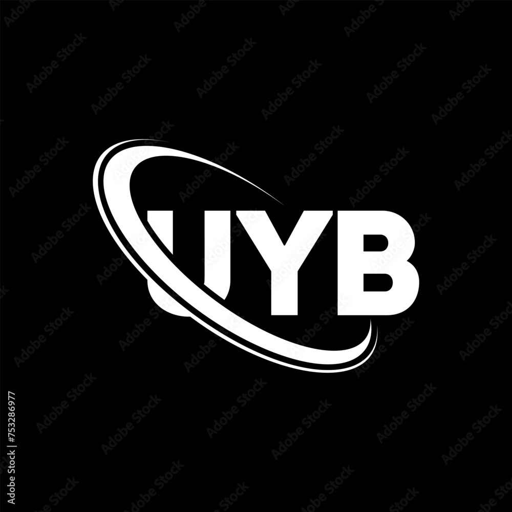 UYB logo. UYB letter. UYB letter logo design. Initials UYB logo linked with circle and uppercase monogram logo. UYB typography for technology, business and real estate brand. UYB logo. UYB letter. UYB letter logo design. Initials UYB logo linked with circle and uppercase monogram logo. UYB typography for technology, business and real estate brand.