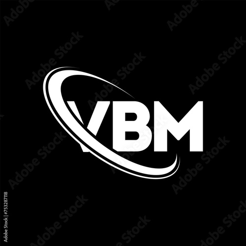 VBM logo. VBM letter. VBM letter logo design. Intitials VBM logo linked with circle and uppercase monogram logo. VBM typography for technology, business and real estate brand. photo