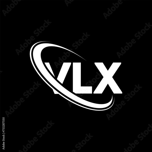 VLX logo. VLX letter. VLX letter logo design. Initials VLX logo linked with circle and uppercase monogram logo. VLX typography for technology, business and real estate brand. photo