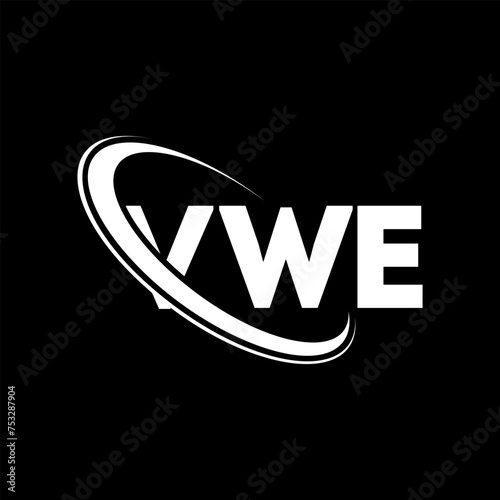 VWE logo. VWE letter. VWE letter logo design. Initials VWE logo linked with circle and uppercase monogram logo. VWE typography for technology  business and real estate brand.