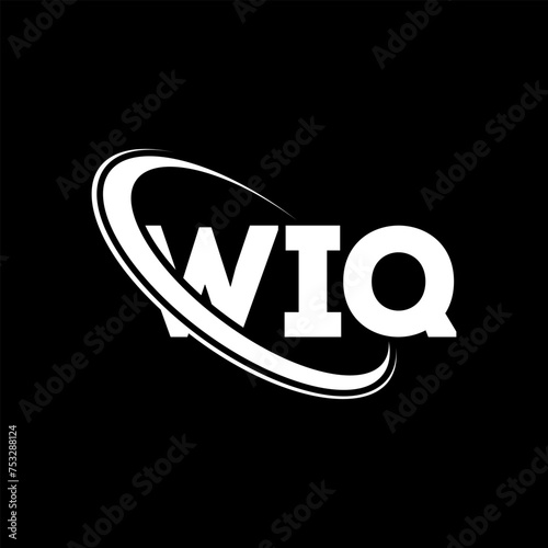 WIQ logo. WIQ letter. WIQ letter logo design. Initials WIQ logo linked with circle and uppercase monogram logo. WIQ typography for technology, business and real estate brand. photo