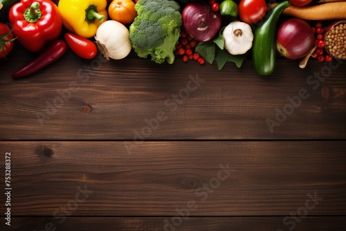 Many different various fresh raw vegetables on rustic wooden table background copy space healthy balanced food concept vegetarian vegan nutrition dieting vitamin healthcare harvesting gardening health