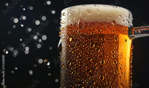 A chilling mug of beer with...