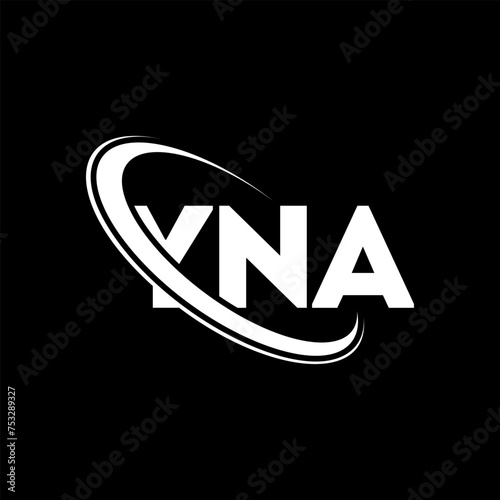 YNA logo. YNA letter. YNA letter logo design. Initials YNA logo linked with circle and uppercase monogram logo. YNA typography for technology, business and real estate brand.