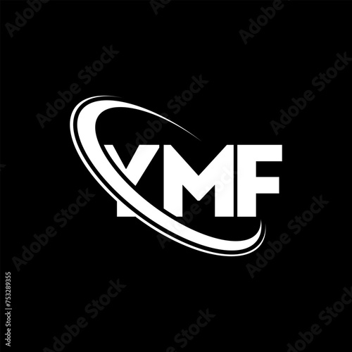 YMF logo. YMF letter. YMF letter logo design. Initials YMF logo linked with circle and uppercase monogram logo. YMF typography for technology, business and real estate brand.
